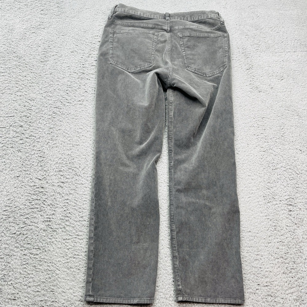 J Crew Corduroy Pants Womens 32x27 Gray Vintage Slim Straight Classic Preppy - Picture 2 of 10